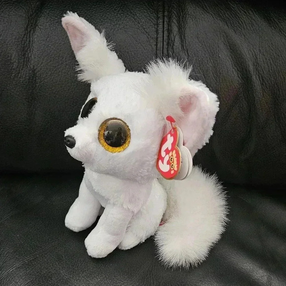 TY Beanie Boos PHOENIX the Fennec Fox Glitter Eyes 6 Inch Plush  Stuffed Animal - Picture 4 of 9